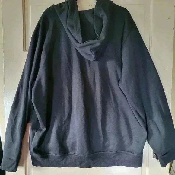 Polo Ralph Lauren Full Zip Plaid 'P' Hoodie Black Hooded Sweater Jacket Mens XXL - Picture 6 of 6